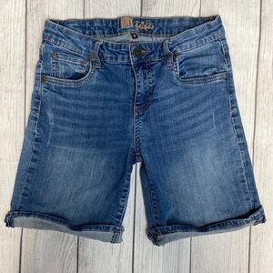 Kut from the Kloth Mid Rise Denim Bermuda Shorts